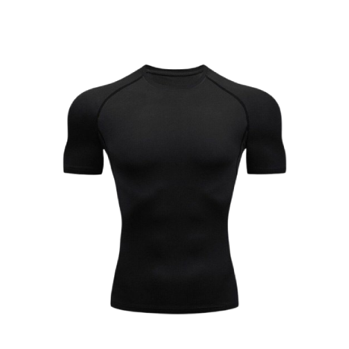 black compression shirt