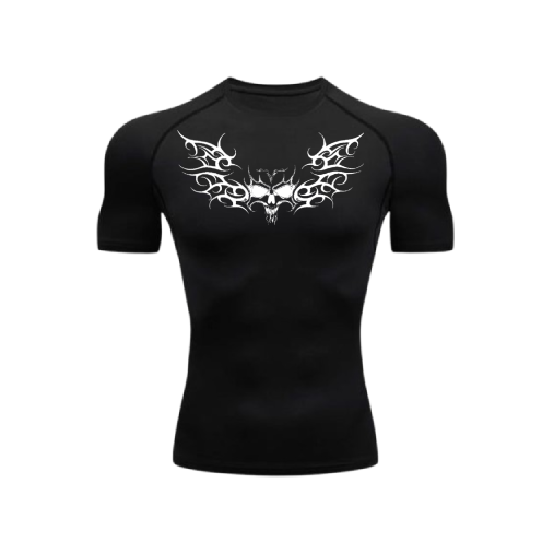 hunted skull compression shirt