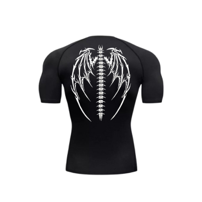 demon wings compression shirt