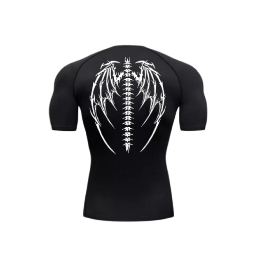 demon wings compression shirt