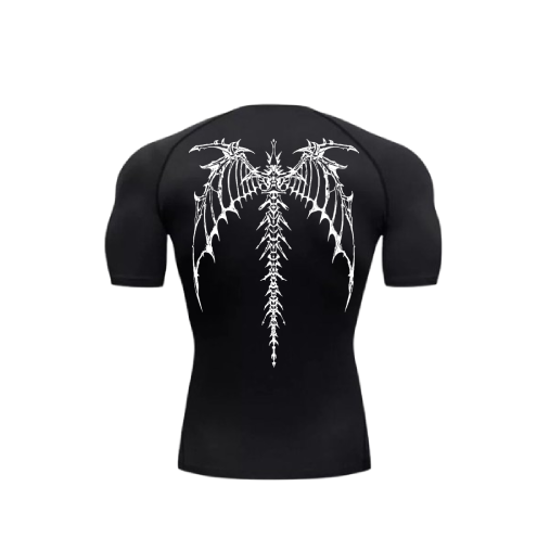 king of demons wings compression shirt