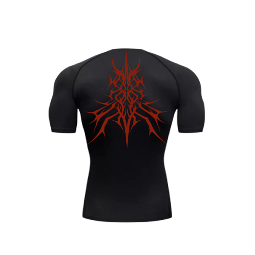 burning scar compression shirt